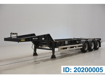 Container transporter/ Swap body semi-trailer TURBO'S HOET 20 ft gooseneck: picture 1