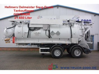 Tank semi-trailer Hellmers Ölmeister Saug-Druck-Spül Kanalreiniger