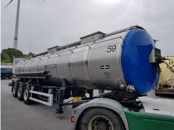 Tank semi-trailer Vanhool Citerne almentaire Monocuve 24000 lit.
