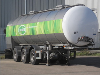 BURG HOBUR MILK TANK + PUMP, 30.000 l., 2 comp. - Tanker semi-trailer