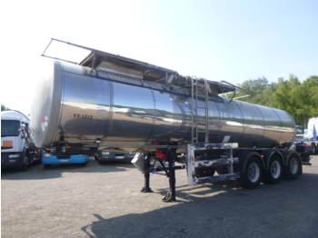 Clayton Food tank inox 23.5 m3 / 1 comp + pump - Tanker semi-trailer