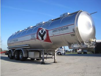 Dijkstra 43.000 L., 1 comp., FOOD TANK, Heating - Tanker semi-trailer