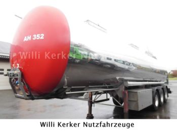 HLW Lebensmittelauflieger 3Ka 34 m³  7492  - Tanker semi-trailer