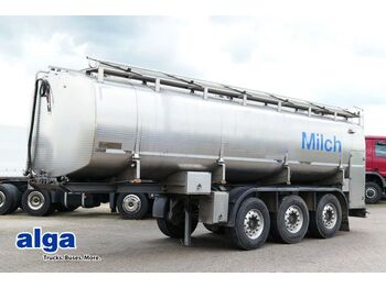HLW STA 35, 27m3, 2+3. Achse gelenkt, Milch, SAF  - Tanker semi-trailer