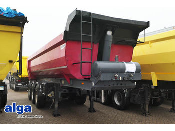 Tipper semi-trailer SERIN, Stahl Mulde, 3 achser, Liftachse!