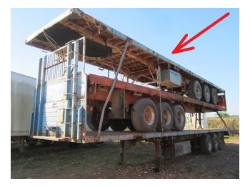 Dropside/ Flatbed semi-trailer VIBERTI Full Steel Suspension: picture 1