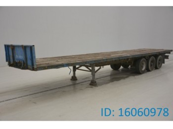 Dropside/ Flatbed semi-trailer Van Hool Flat - spring suspension: picture 1
