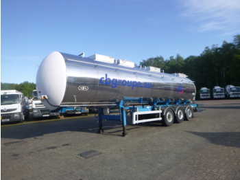 Tanker semi-trailer for transportation of food Van Hool Food tank inox 30 m3 / 4 comp: picture 1
