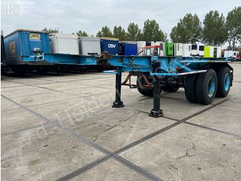 Container transporter/ Swap body semi-trailer Vanhool 20 ft containerchassis | steel springs | double: picture 1