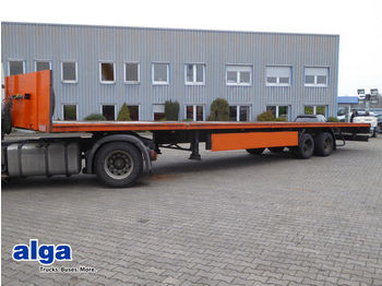Dropside/ Flatbed semi-trailer Wackenhut SJ 18 L, Mega, Plattform, Plateau, 2-achser, NL: picture 1