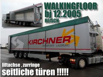  REISCH SCHUBBODEN WALKINGFLOOR SEITLICHE TÜREN ! - Walking floor semi-trailer