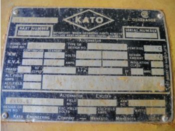  KATO 800SR9D  for generator - Alternator