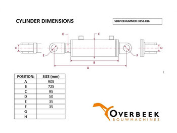 Hydraulics for Construction machinery Atlas 60 - Cylinder/Zylinder/Cilinder: picture 4
