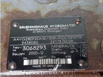 Hydraulics for Construction machinery Brueninghaus Hydromatik A4VG28EP2DM2/30R-R909438086-Drive pump/Fahrpumpe: picture 4