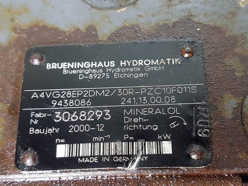 Hydraulics for Construction machinery Brueninghaus Hydromatik A4VG28EP2DM2/30R-R909438086-Drive pump/Fahrpumpe: picture 5