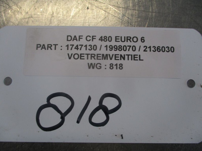 Brake valve for Truck DAF 1747130 / 1998010 // 2136030 NIEUWE EN GEBRUIKT Voetremventiel Euro6: picture 4