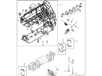  John Deere 9470RX - Zestaw remontowy silnika DZ112021 (Silnik) - engine overhaul kit