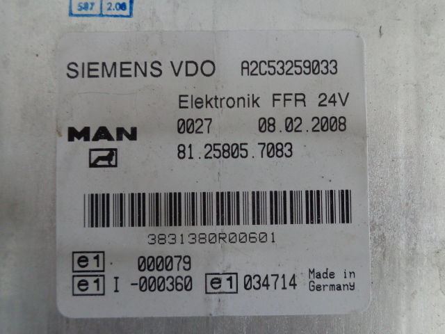 ECU for Truck MAN FFR (WORLDWIDE DELIVERY): picture 2