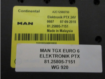 Electrical system for Truck MAN TGX 81.25805-7151 ELEKTRONIK PTX EURO 6: picture 2
