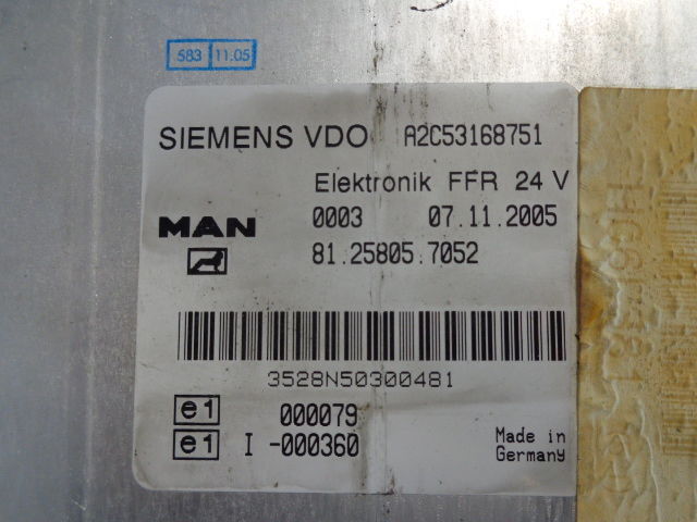 ECU for Truck MAN elektronik FFR: picture 2