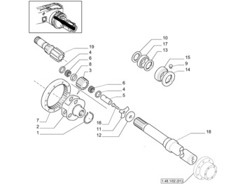 Axle and parts NEW HOLLAND
