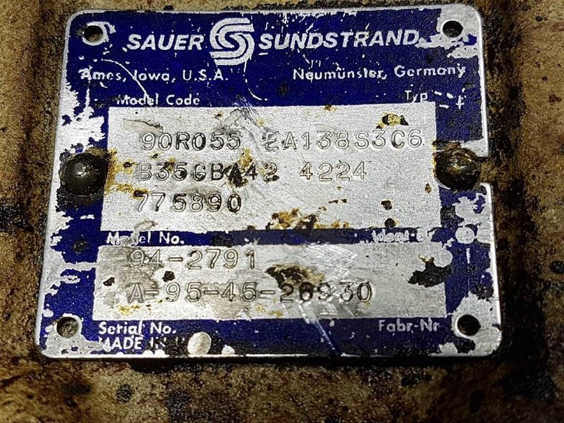 Hydraulics Sauer Sundstrand 90R055EA138S3C6-94-2791-Drive pum: picture 4