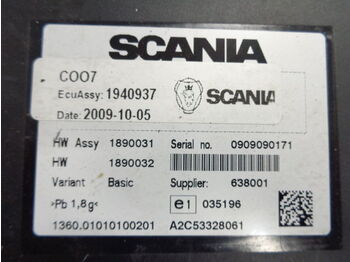 Spare parts for Truck Scania ECU set DC1222, COO7, ignition with key: picture 5