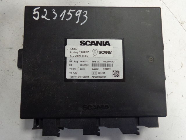 Spare parts for Truck Scania ECU set DC1222, COO7, ignition with key: picture 4
