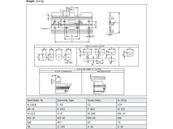 Tracks Track pad(track shoes) NEW HOLLAND E215B