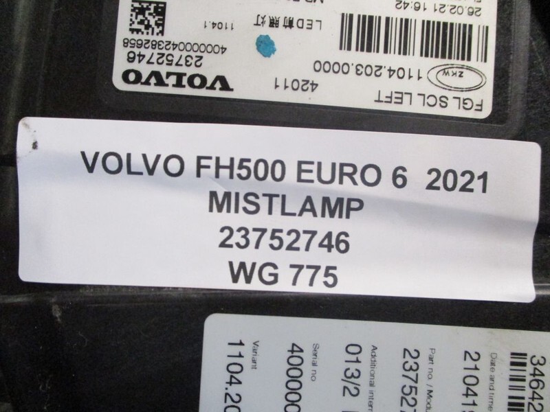 Fog light Volvo FH500 23752746 MISTLAMP EURO 6: picture 2