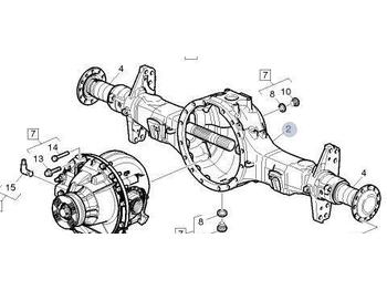 Axle and parts for Truck Volvo RS1228C AXEL CASE 21312456 / BUS 8900: picture 1