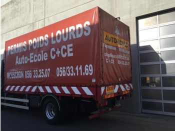 Curtainside swap body Van Hool Platte bak met bache