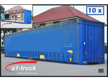 Curtainside swap body Krone 10 x WP 13,6 LS4-CS, 45 Fuss, Container, Lager: picture 1