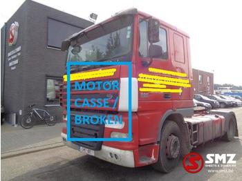 Tractor unit DAF 105 XF 410 manual motor BROKEN