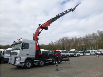Tractor unit D.A.F. XF 105.510 8x4 + Fassi F700B.26 + Jib L516