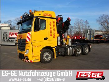 Tractor unit Mercedes-Benz Actros 3351 LS 6x4 mit Fassi Ladekran