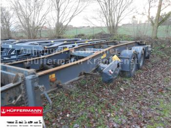 Container transporter/ swap body trailer Hüffermann / 2-achs Abrollanhänger / HTSA 18.77 LS