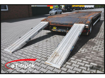 Container transporter/ swap body trailer Hüffermann HPA2072 Kombi Abroll- Absetzanhänger, Tieflader