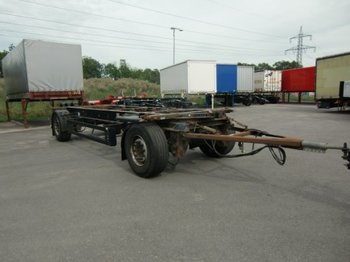 Container transporter/ swap body trailer Krone AZW 18 Lafette