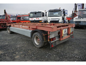 Container transporter/ swap body trailer Meiller Jung TKA 18H / Abroller / Zwillingsbereift