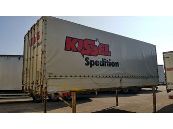 Curtainsider trailer Krone WECHSELBRÜCKE Bordwand 7,45 m Bahnverladung