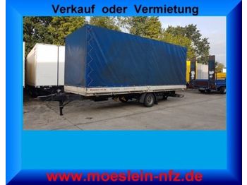 Curtainsider trailer Möslein 1 Achs Planenanhänger, 7,08 m lang