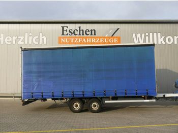 Curtainsider trailer Möslein Tandem Anhänger Pritsche / Plane, Luft