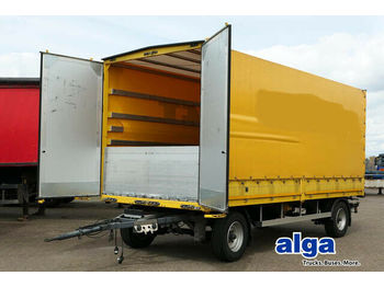 SCHUTZ LA 10 t., 6,3 m. lang, Durchlader, Luft  - Curtainsider trailer