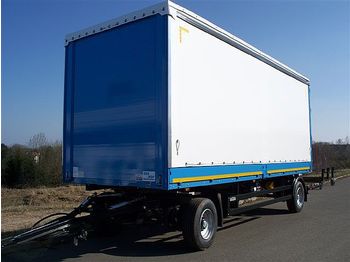 Saxas 12t Pritschenanhänger mit Plane - Curtainsider trailer