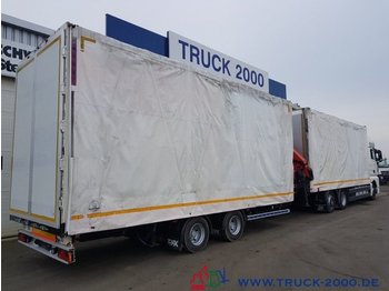 Curtainsider trailer TV2F Tandem Jumbo 57m³ Edscha Links+Rechts+Dach
