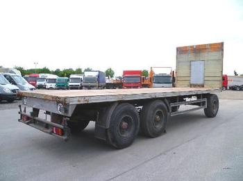 Kässbohrer 3-ACHS-STROHANHÄNGER, BLATTGEFEDERT  - Dropside/ Flatbed trailer