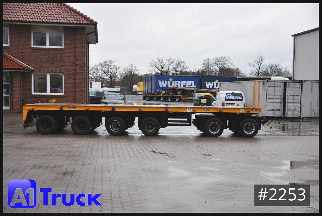 Low loader trailer for transportation of heavy machinery GOLDHOFER 6achs Plattform, Ballast, Lenkachse, 60to., Schwerlast,: picture 8