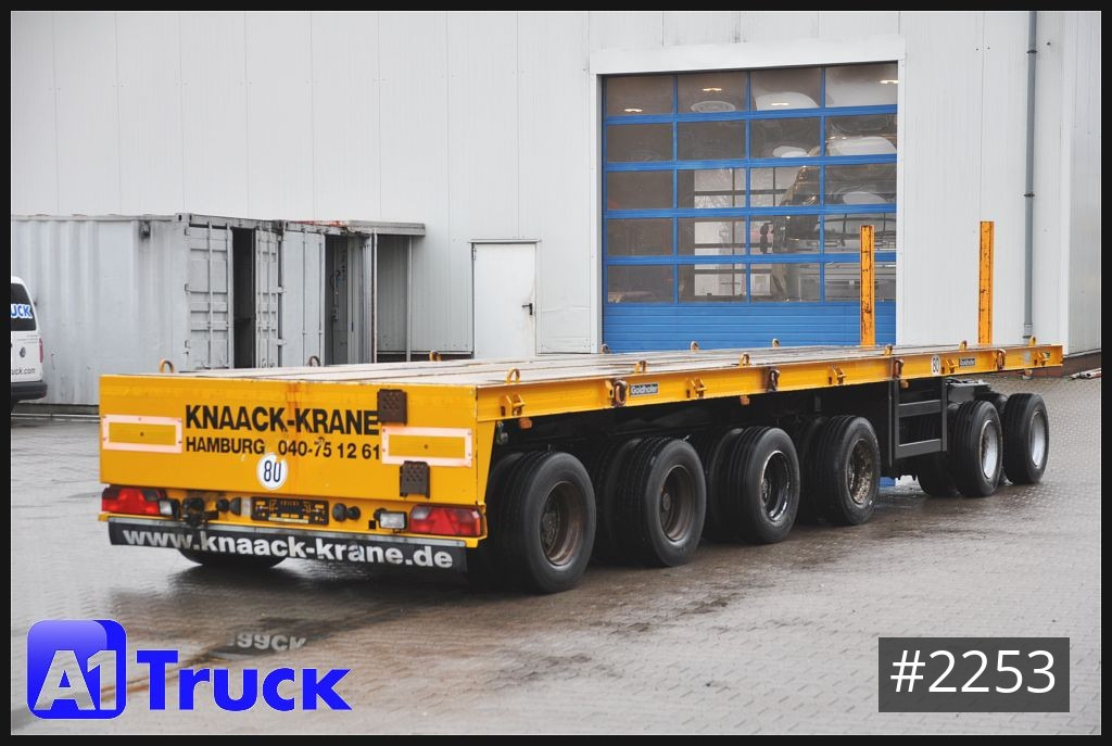 Low loader trailer for transportation of heavy machinery GOLDHOFER 6achs Plattform, Ballast, Lenkachse, 60to., Schwerlast,: picture 9