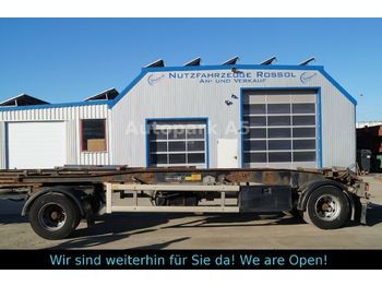 Roll-off/ Skip trailer Hüffermann HSA 18.70 Schlitten Abroller Doppelbereifung: picture 1